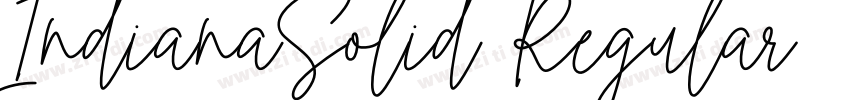 IndianaSolid Regular字体转换